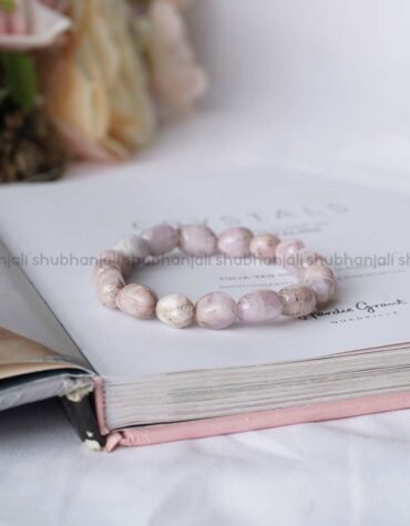 Kunzite Crystal Tumble Bracelet