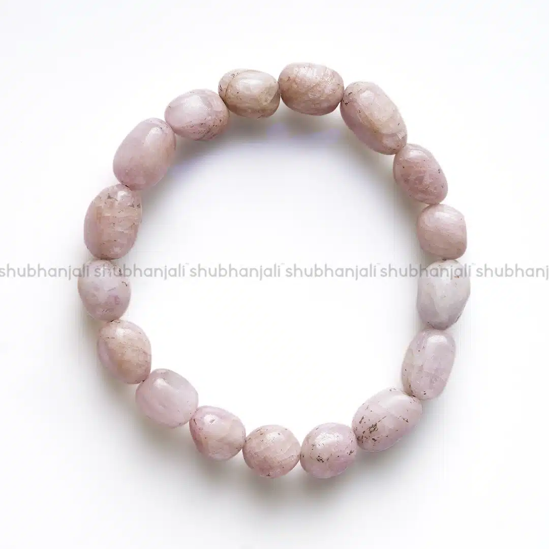 Shubhanjali-Kunzite Tumble Bracelet1