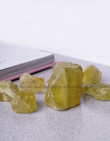 Natural Lemon Topaz Crystal Raw