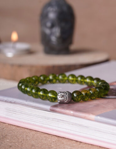 Peridot Buddha Crystal Bracelet