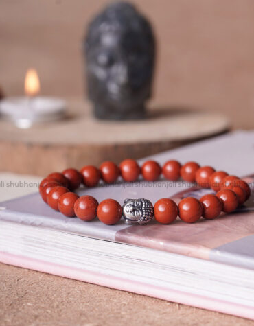 Red Jasper Buddha Crystal Bracelet