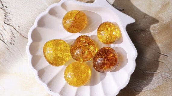 Premium Heated Citrine Tumble Stones