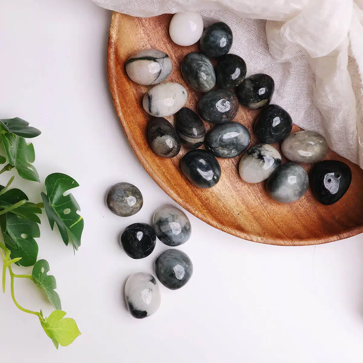 Cat's Eye Tumble Stone-Shubhanjali (4) Shop Cat's Eye Crystal Tumble Stone