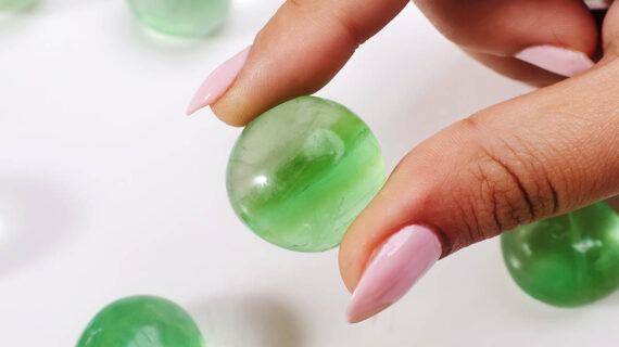 Green Fluorite Tumble Stones