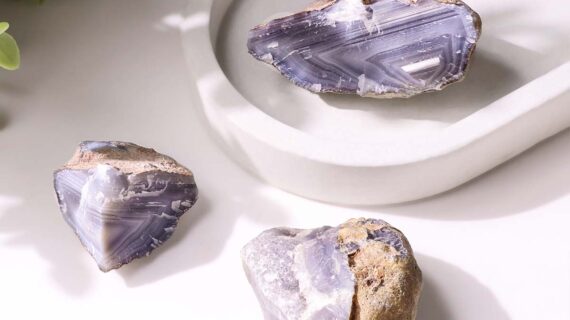 Blue Chalcedony Raw Stone