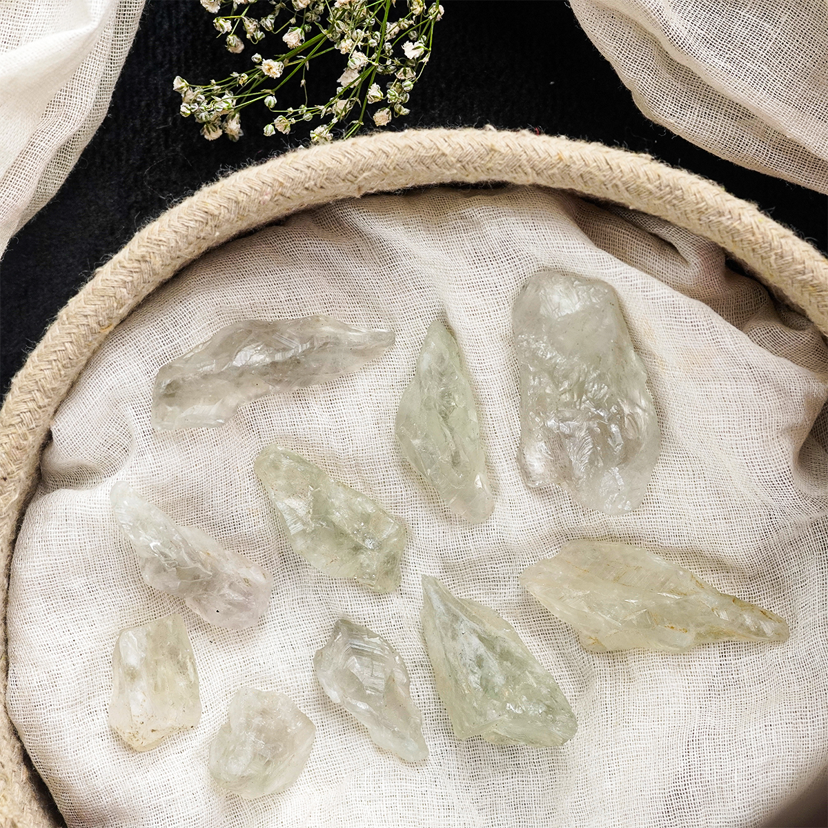 Green Amethyst Raw Stones-Shubhanjali Store (2) green amethyst raw stones