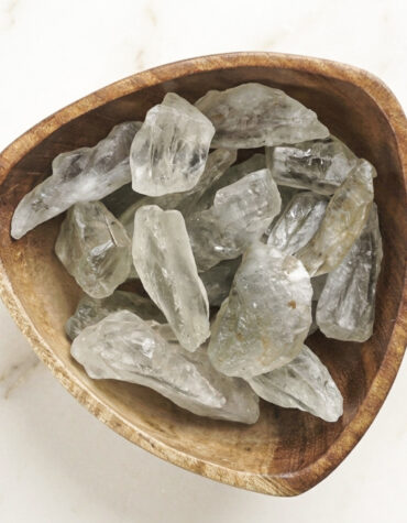green amethyst raw stones