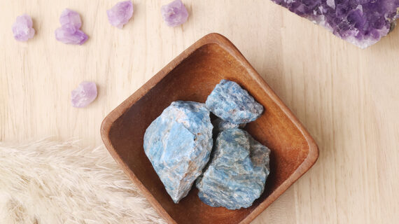 Blue Apatite Raw Stone