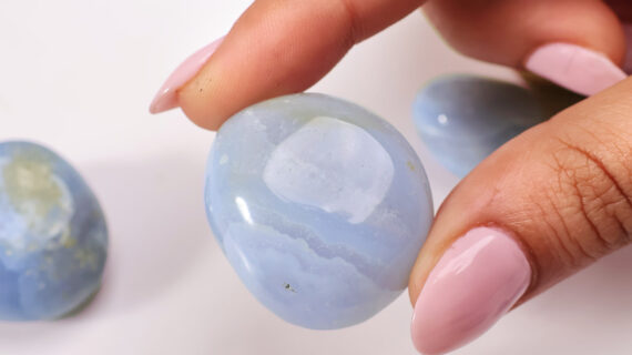 Blue Lace Agate Tumble Stones