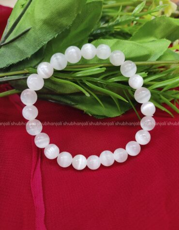 Natural Selenite Crystal Bracelet