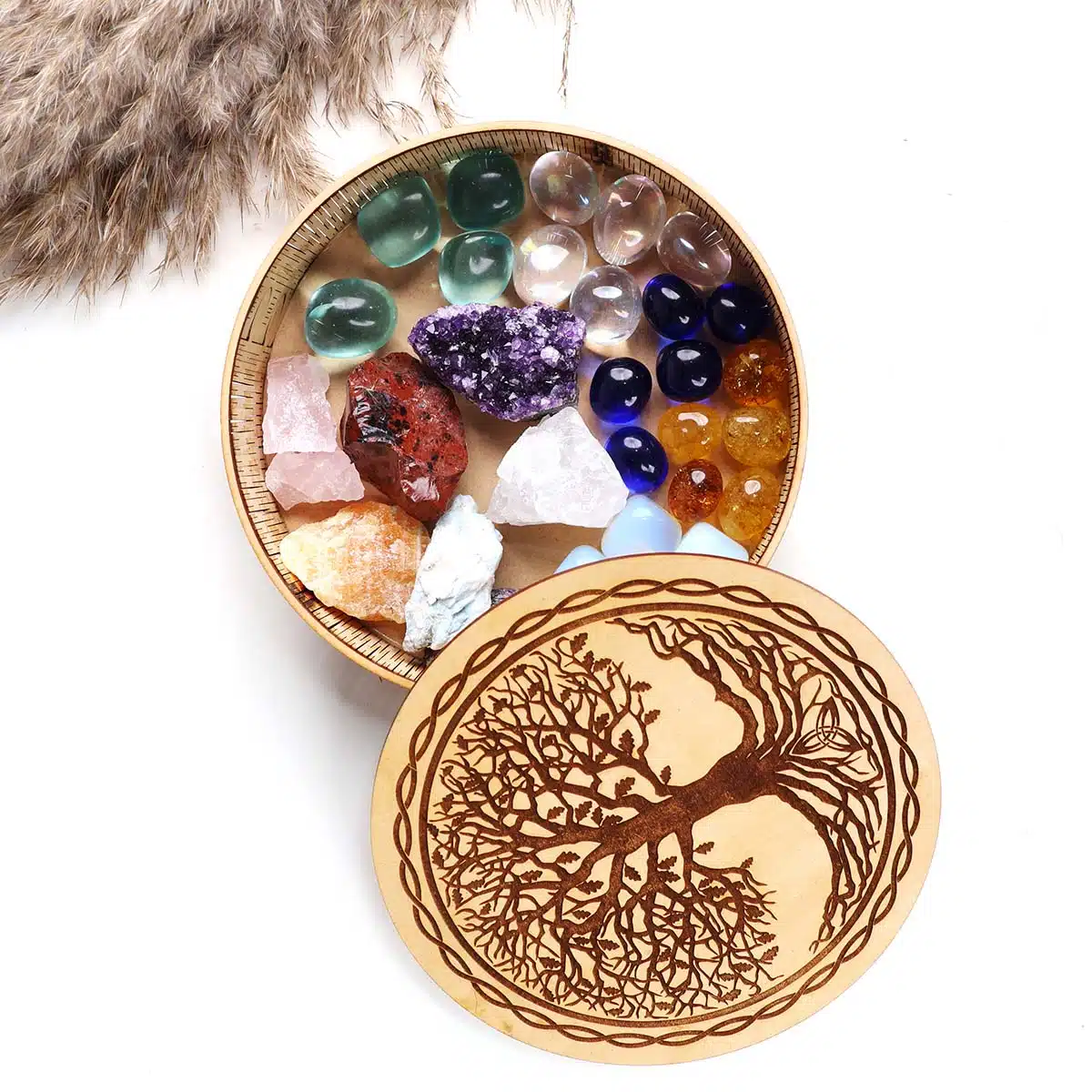 Shubhanjali-Tree of Life Box (Crystal Storage Box) (4) Shop Tree of Life Box (Crystal Storage Box)
