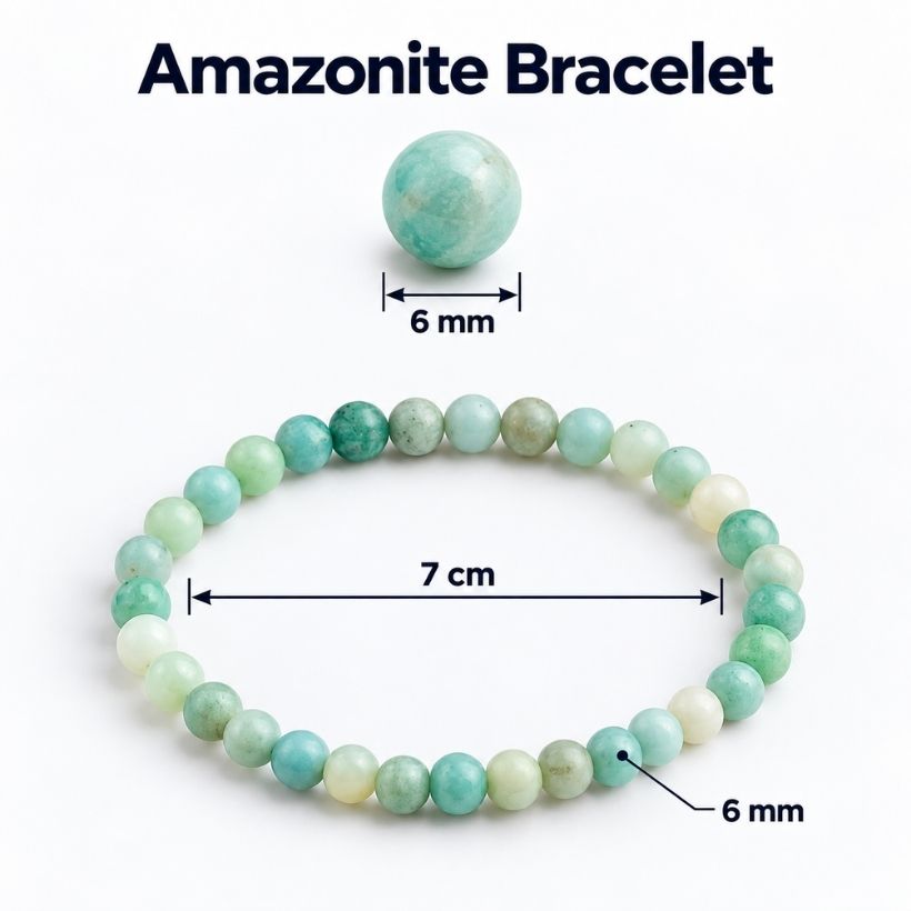 Amazonite Beads Bracelet (1) amazonite beads bracelet