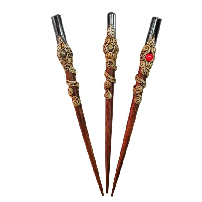 Shop Black Tourmaline Crystal Hair Bun Sticks