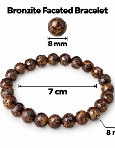 bronzite faceted bracelet