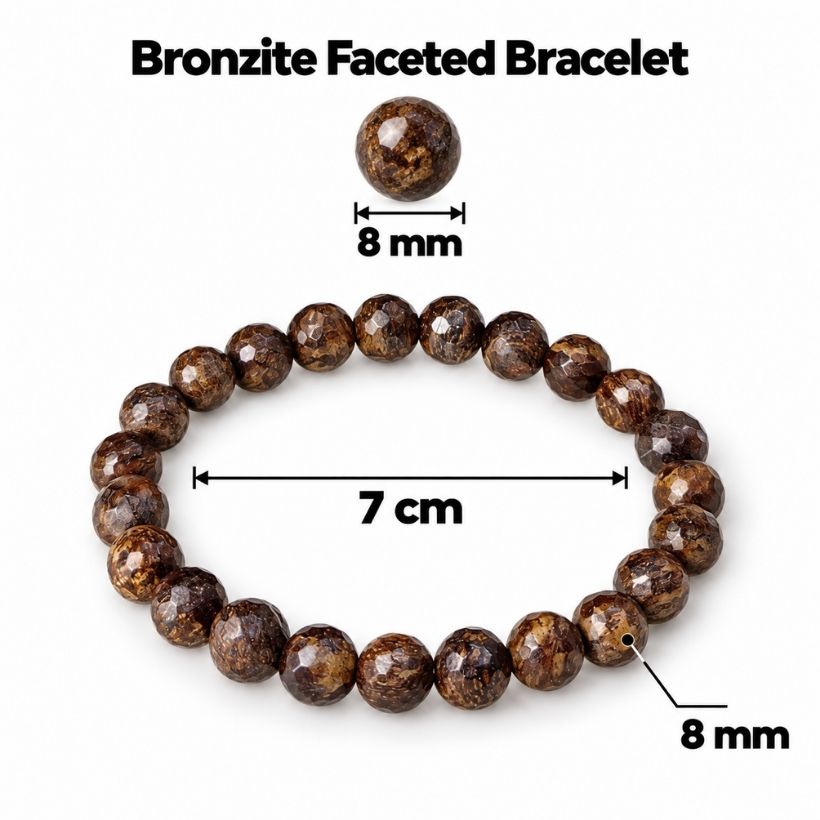 Bronzite Faceted Bracelet bronzite faceted bracelet