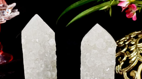 Clear Quartz Cluster Tower
