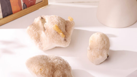 Scolecite with Yellow Calcite Cluster