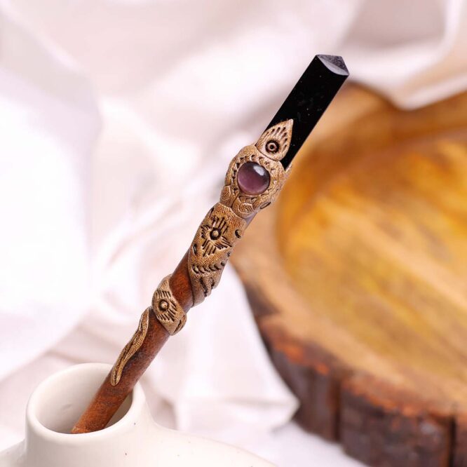 Shop Black Tourmaline Hair Bun Sticks