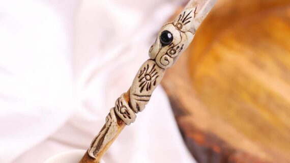 Clear Quartz Hair Bun Stick