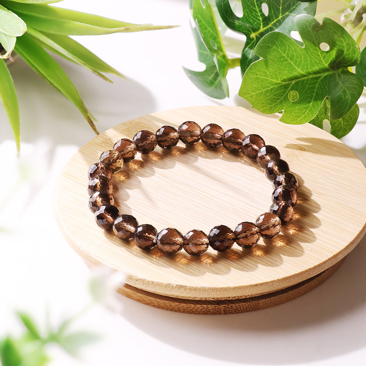 Smoky Quartz Faceted Bracelet (7)