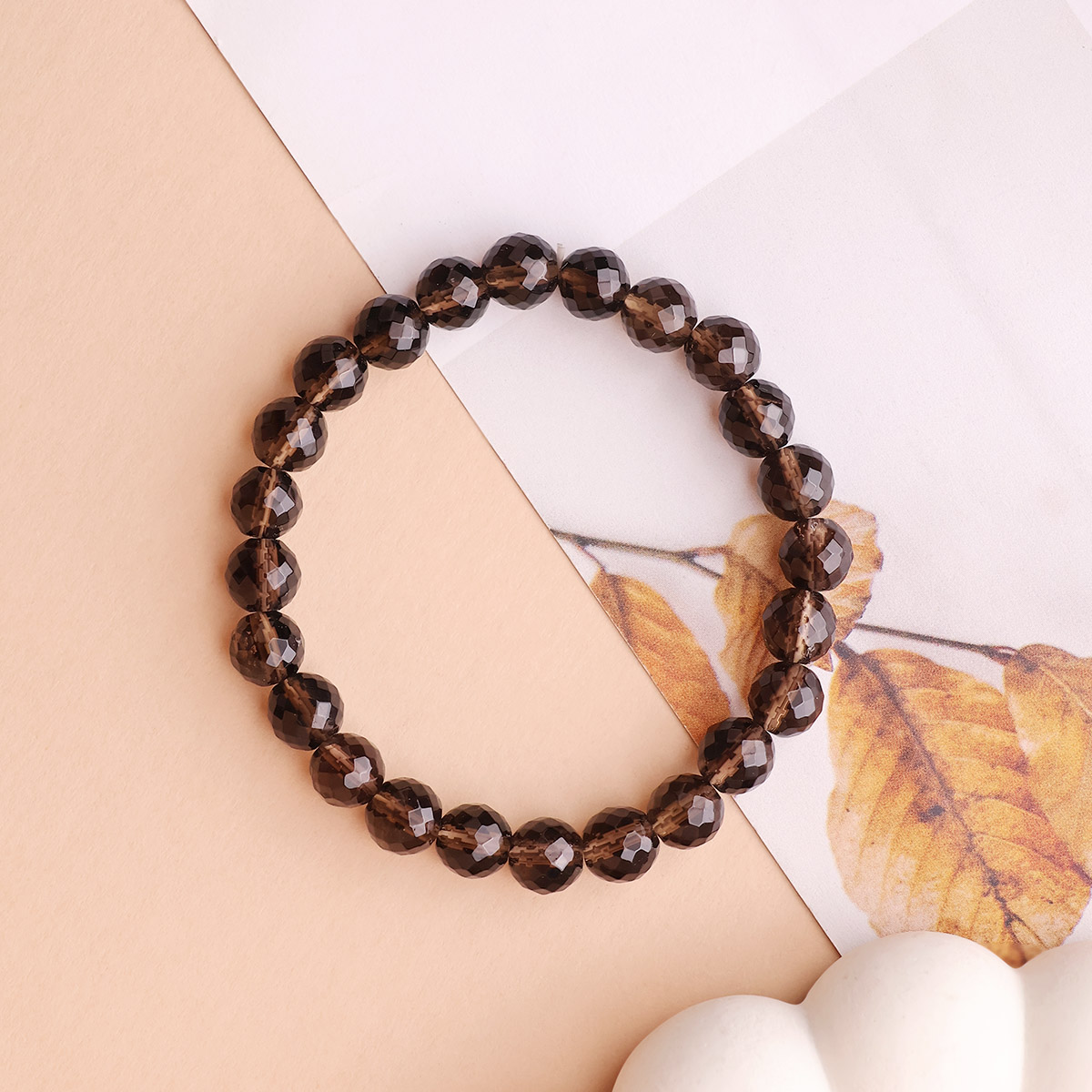 Smoky Quartz Faceted Bracelet (8)