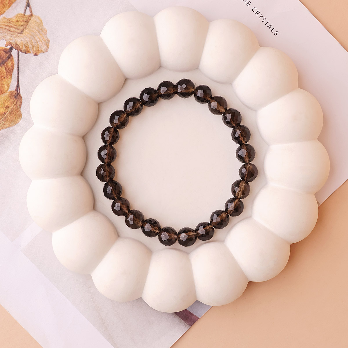 Smoky Quartz Faceted Bracelet (9)