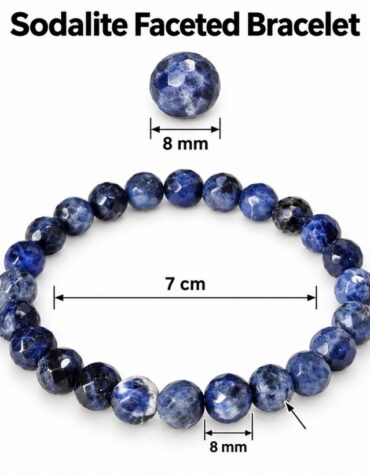sodalite faceted bracelet