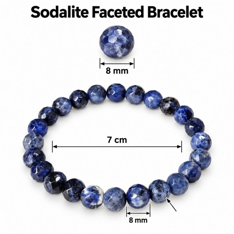 Sodalite Faceted Bracelet sodalite faceted bracelet