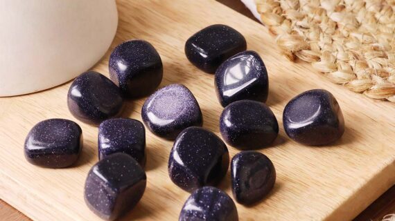 Blue Gold Tumble Stones