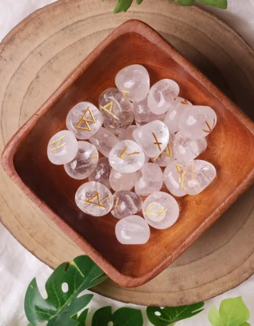 clear quartz runes set