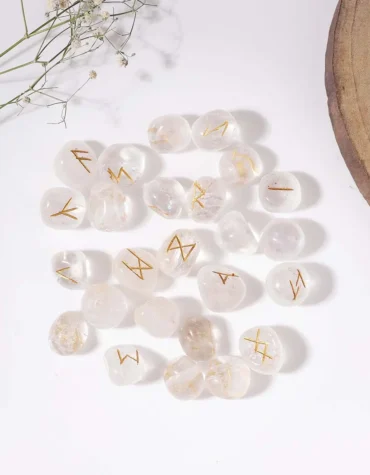 clear quartz runes set