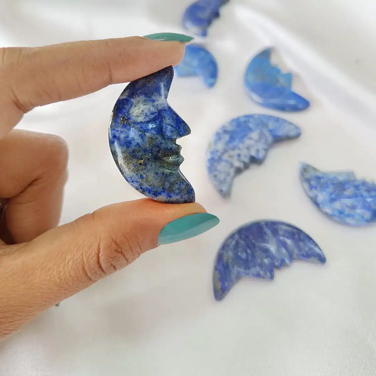 Lapis Half Moon Shape-Shubhanjali (2) Shop Crystal Lapis Half Moon Shape