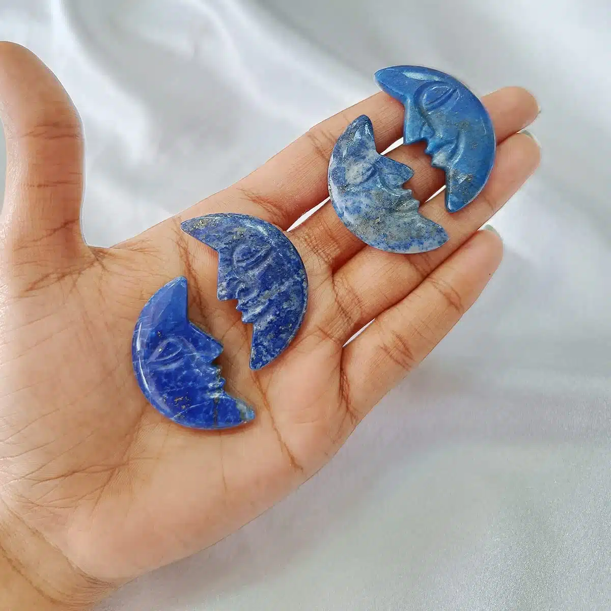 Lapis Half Moon Shape-Shubhanjali (3) Shop Crystal Lapis Half Moon Shape