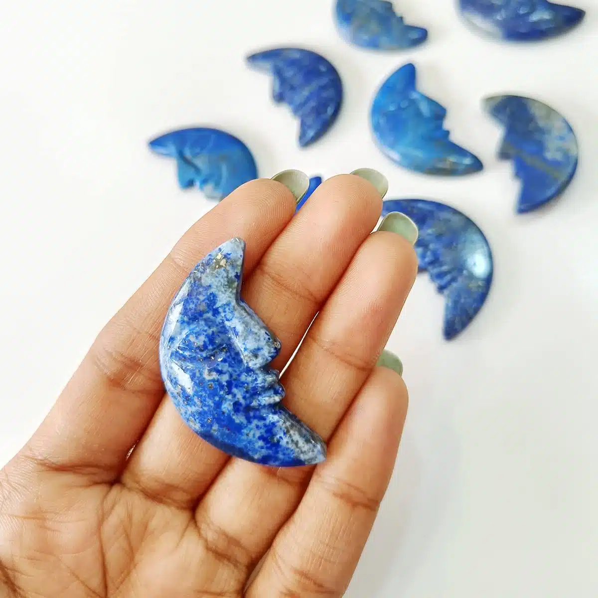 Lapis Half Moon Shape-Shubhanjali (4) Shop Crystal Lapis Half Moon Shape