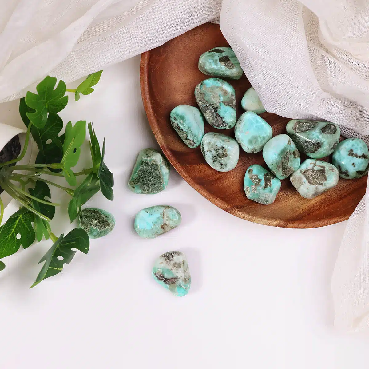 Larimar Tumble Stones-Shubhanjali (4) Shop Larimar Crystal Tumble Stones