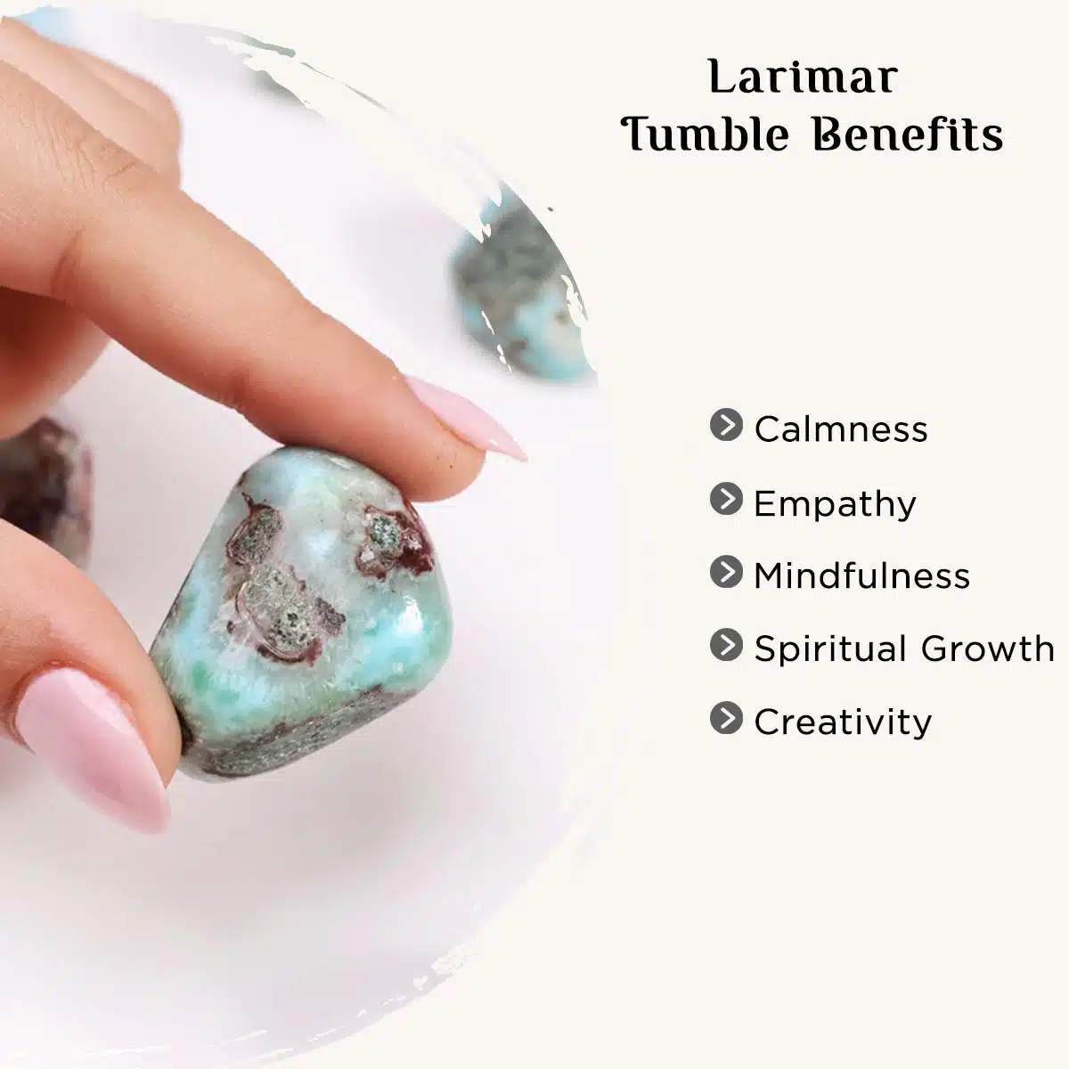 Larimar Tumble Stones-Shubhanjali Shop Larimar Crystal Tumble Stones