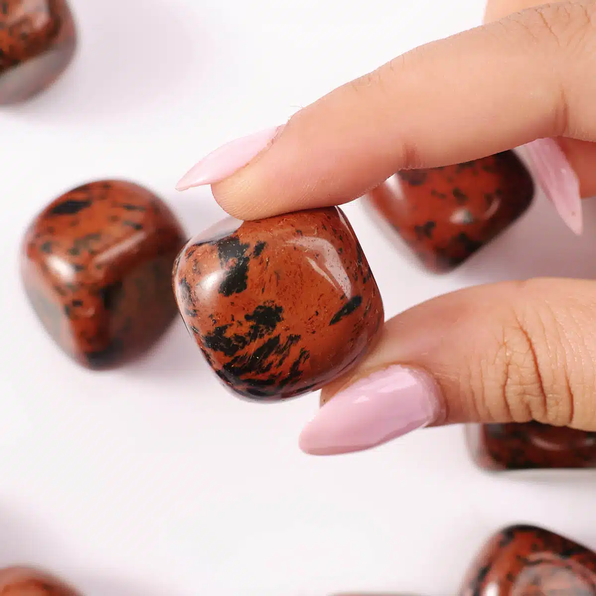 Mahogany Obsidian Tumble Stones-Shubhanjali (1) Shop Crystal Mahogany Obsidian Tumble Stones