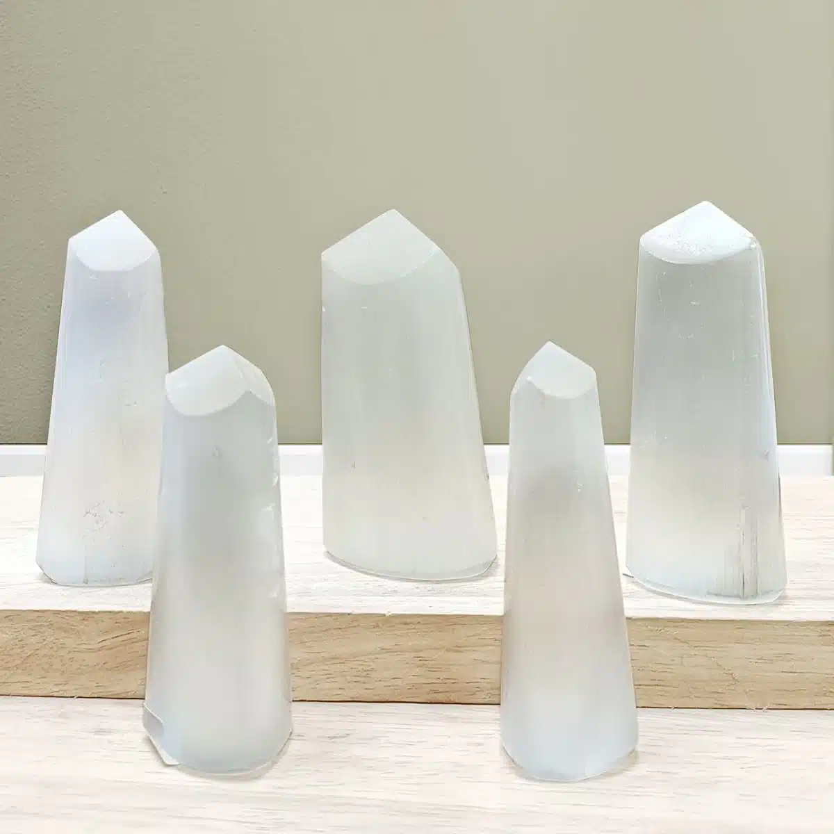 Selenite Free Form Points-Shubhanjali (2) Shop Selenite Crystal Free Form Points