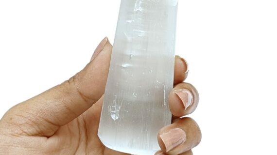 Selenite Free Form Points