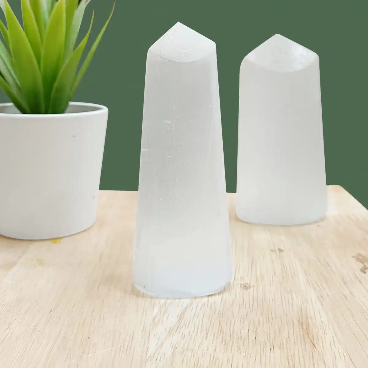 Selenite Free Form Points-Shubhanjali (5) Shop Selenite Crystal Free Form Points