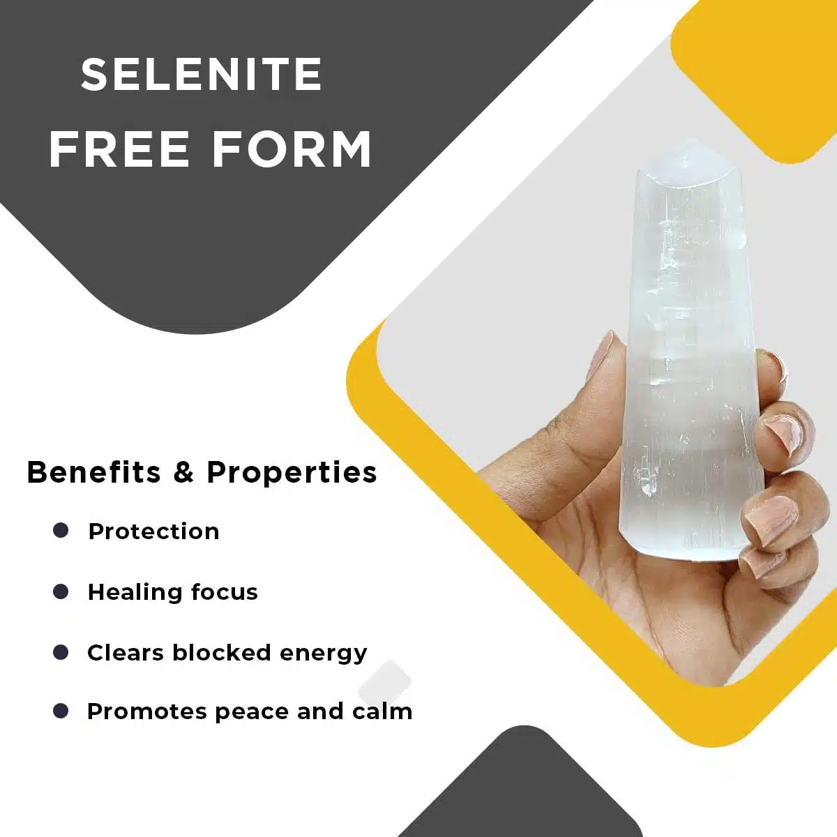 Selenite Free Form Points-Shubhanjali (7) Shop Selenite Crystal Free Form Points