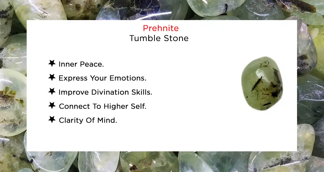Natural Premium Prehnite Tumble Stones