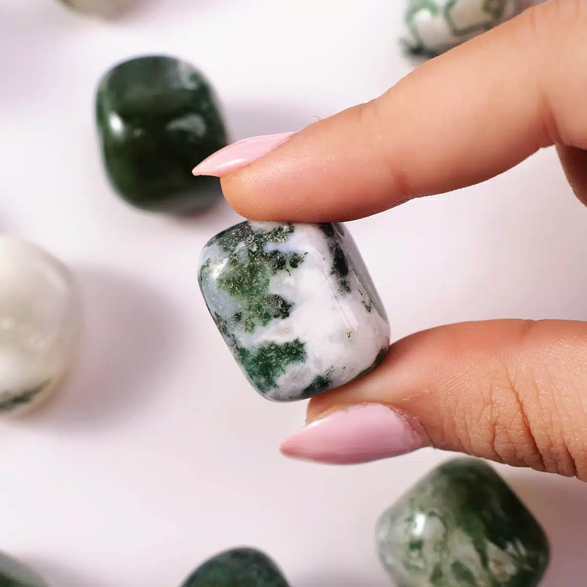 Tree Agate Tumble Stones-Shubhanjali (1) Shop Crystal Tree Agate Tumble Stones