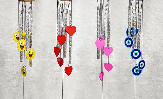 Yellow Smiley Wind Chime
