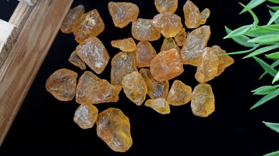 Small Amber Raw Stones