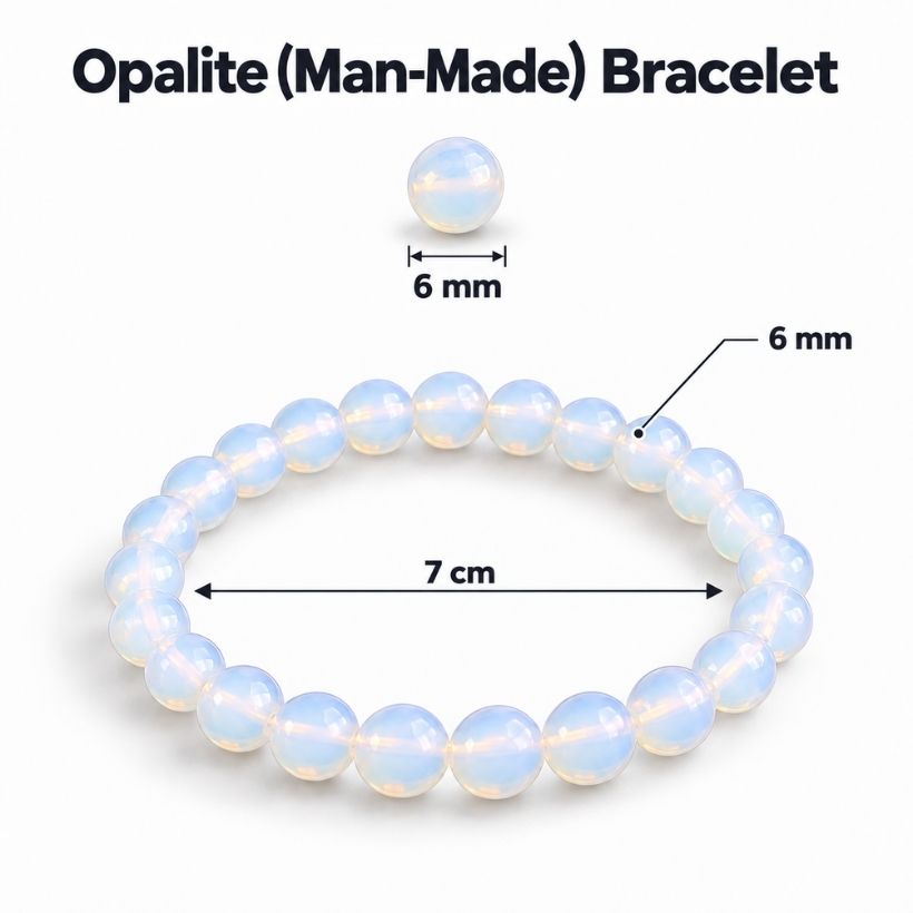 Opalite Bracelet (Man-Made) (1) opalite bracelet (man made)