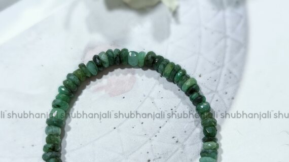 Emerald Faceted Bracelet