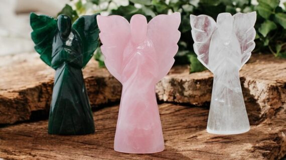 Rose Quartz Wings Angel