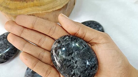 Larvikite Palm Stone