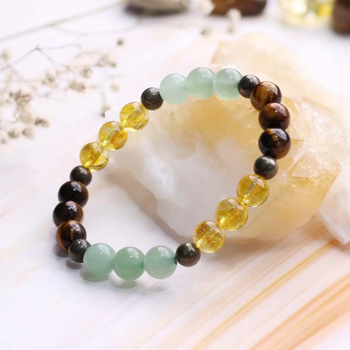 Customized Bracelet for Wealth Intention (3) Shop Customized Crystal Bracelet for Wealth Intention